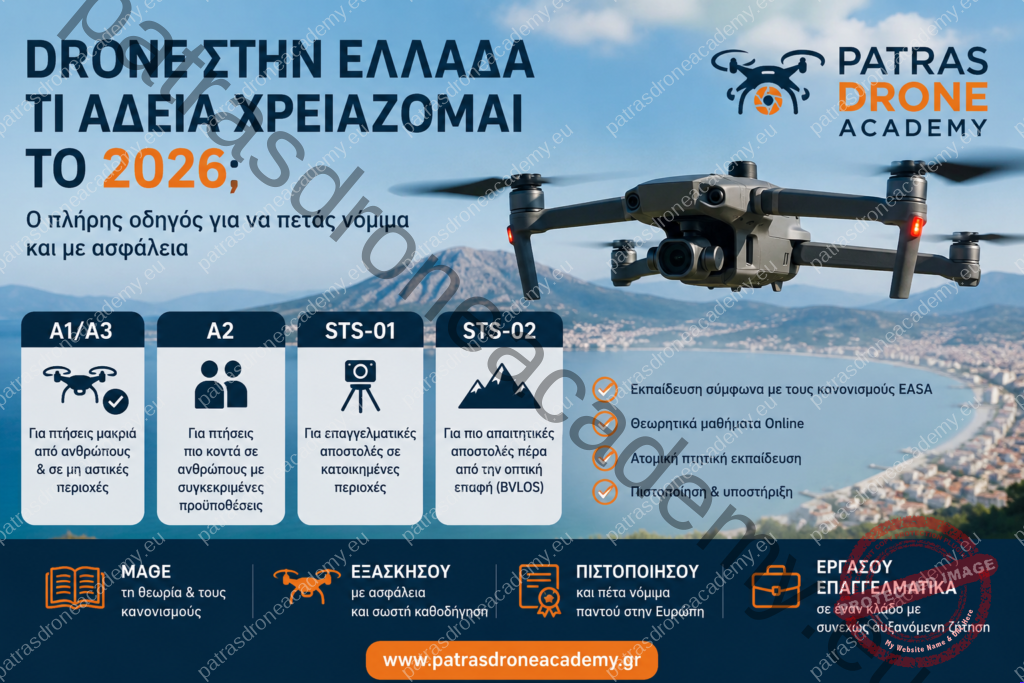 Drone στην Ελλάδα Τι άδεια χρειάζομαι το 2026 Ο πλήρης οδηγός Drone στην Ελλάδα Τι άδεια χρειάζομαι το 2026 Ο πλήρης οδηγός