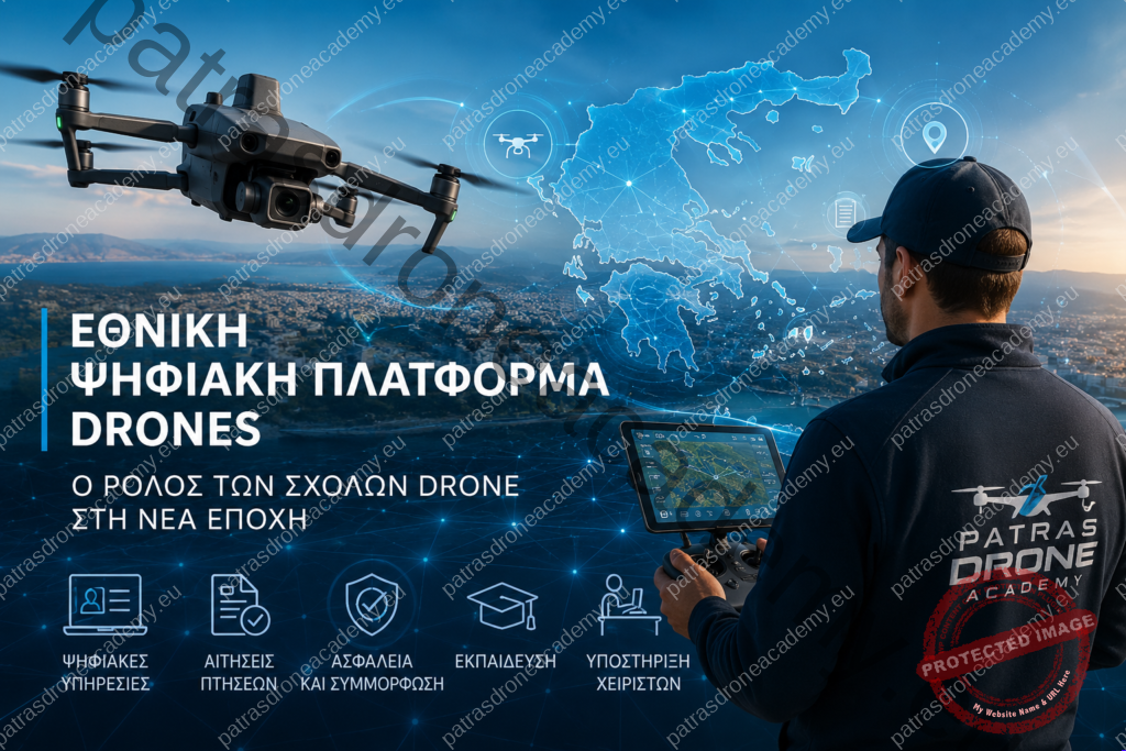 Εθνική Ψηφιακή Πλατφόρμα Drones στην Ελλάδα και ο ρόλος των σχολών drone στην εκπαίδευση χειριστών