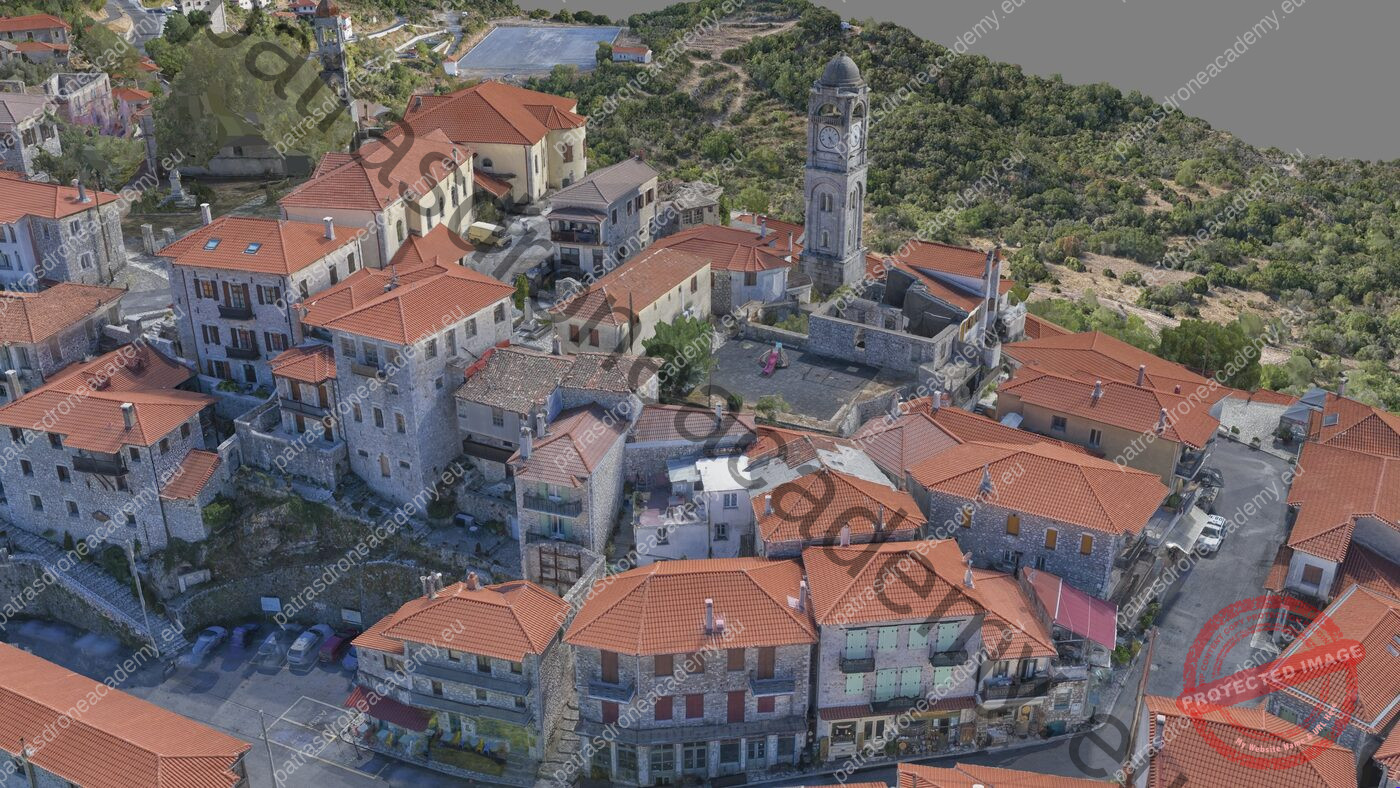 Το 3D μοντέλο της Δημητσάνας από drone