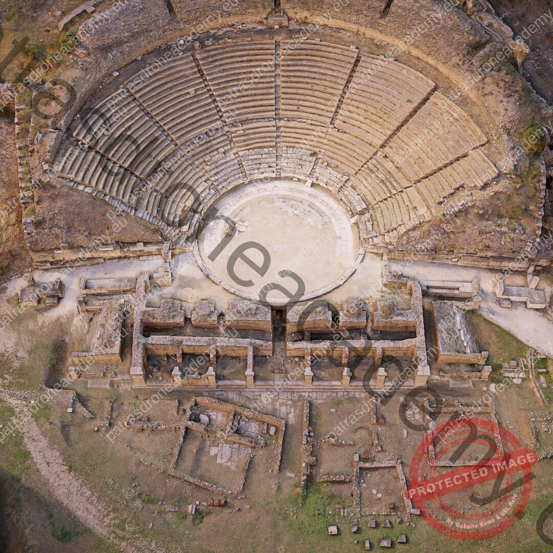Το 3D μοντέλο του Αρχαίου Θεάτρου Φιλίππων από ψηλά